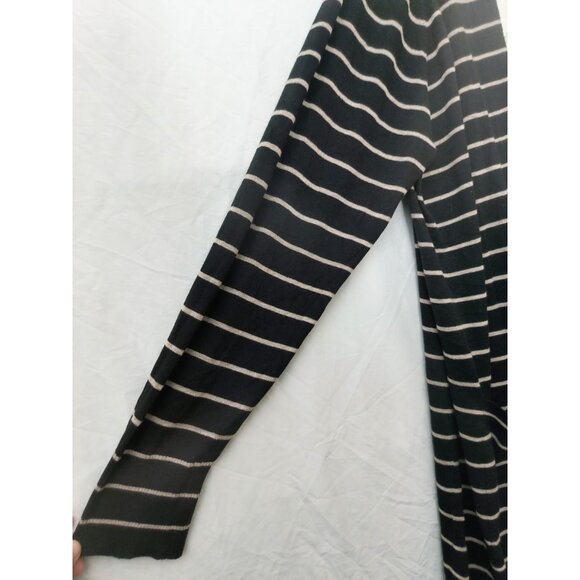 A New Day Striped Open Cardigan – Size Large – Black & Taupe – New with Tags - Picture 2 of 11